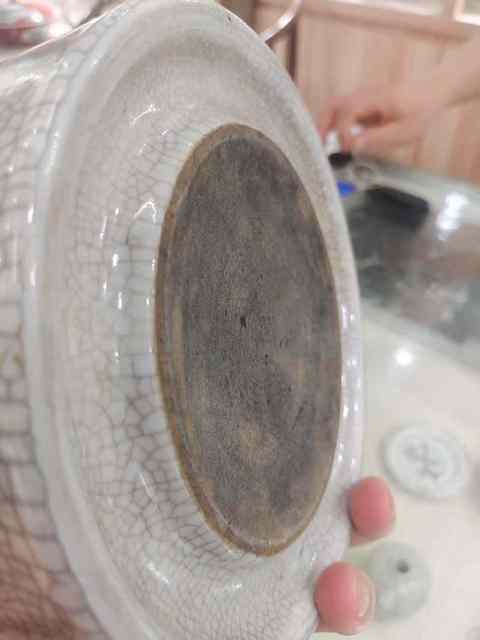 古玩陶瓷哥釉水洗真品鑒賞圖