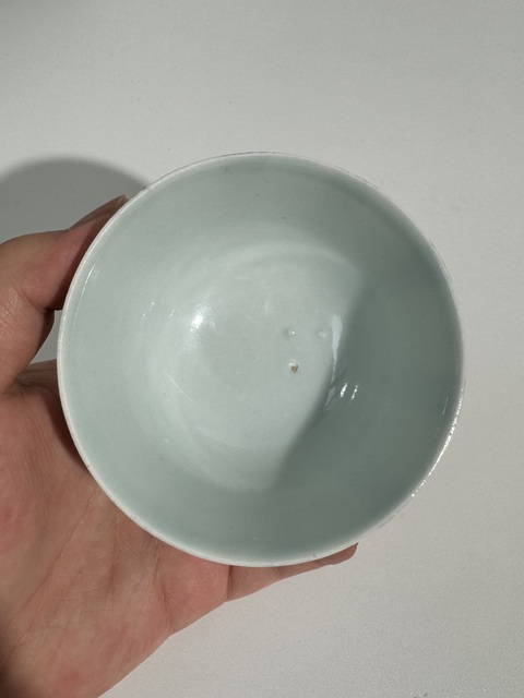 古玩陶瓷壽字吉語紋青花杯真品鑒賞圖