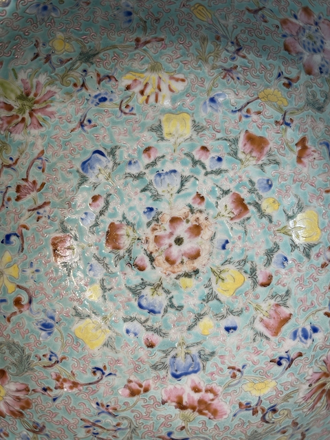 古玩陶瓷粉彩高足貢碗真品鑒賞圖