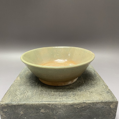 古玩陶瓷晚明龍泉窯系青釉碗真品鑒賞圖