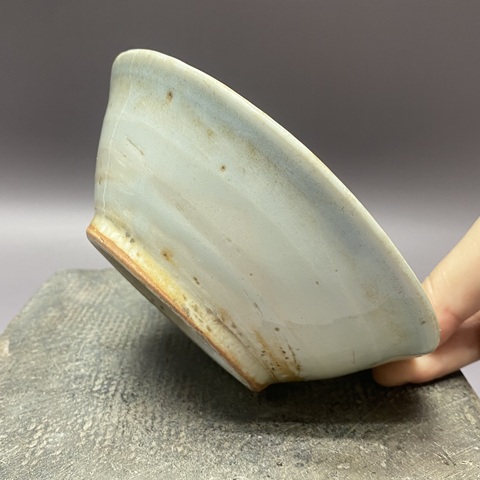 古玩陶瓷澀圈圈足疊燒工藝碗真品鑒賞圖