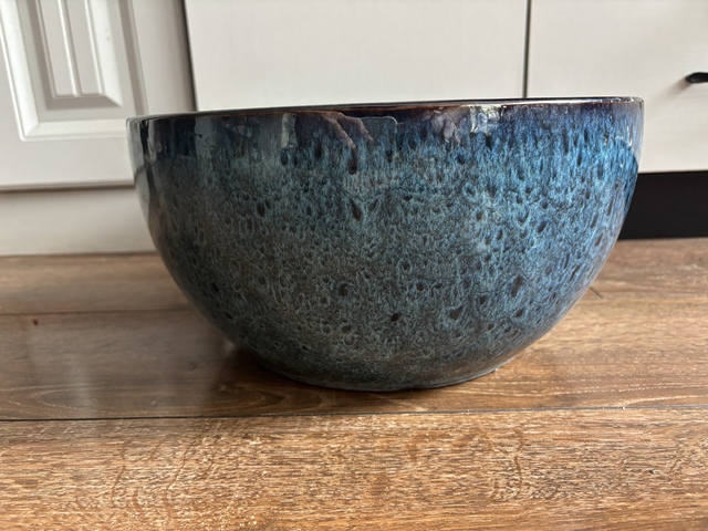 古玩陶瓷鈞釉花盆真品鑒賞圖