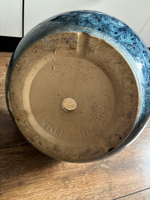 古玩陶瓷鈞釉花盆真品鑒賞圖