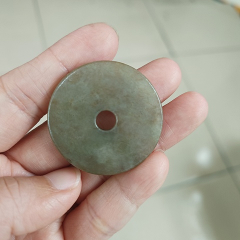 古玩玉器近代和田素璧真品鑒賞圖