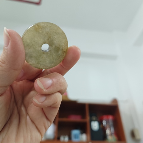 古玩玉器近代和田素璧真品鑒賞圖