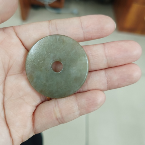 古玩玉器近代和田素璧真品鑒賞圖