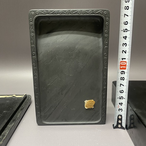 古玩陶瓷晚清民國·龍鳳呈祥·綠端硯拍賣,當前價格3890元