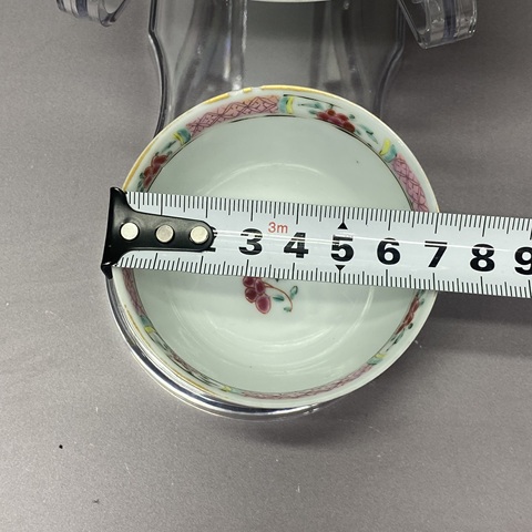 古玩陶瓷清雍正·才子佳人·粉彩杯碟拍賣，當前價格7500元