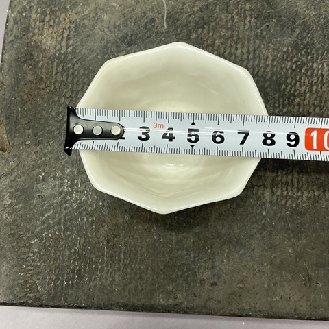 古玩陶瓷德化窯白釉八方杯真品鑒賞圖