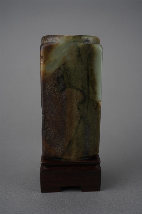 古玩玉器和田玉雕“筆筒”真品鑒賞圖