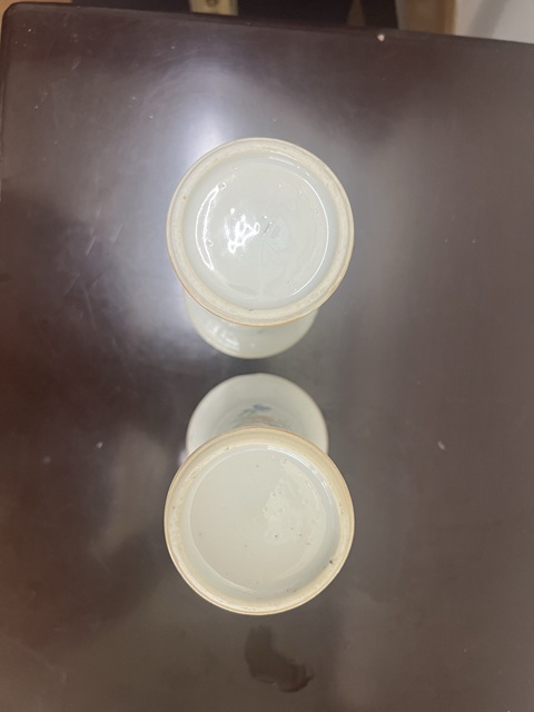古玩陶瓷粉彩花觚真品鑒賞圖