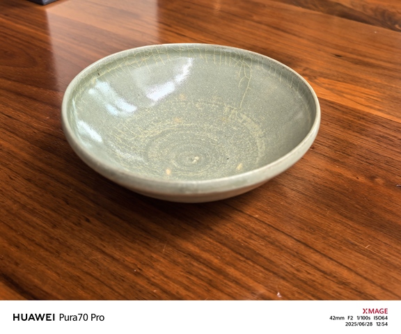 古玩陶瓷越窯青瓷直口盞真品鑒賞圖