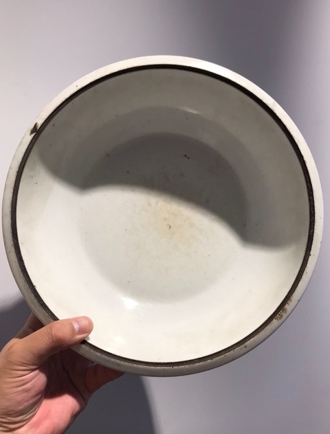 古玩陶瓷山水紋四系一品蓋鍋真品鑒賞圖
