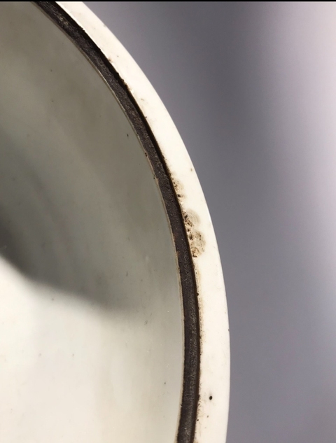 古玩陶瓷山水紋四系一品蓋鍋真品鑒賞圖