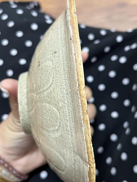 古玩陶瓷青白釉刻花碗真品鑒賞圖