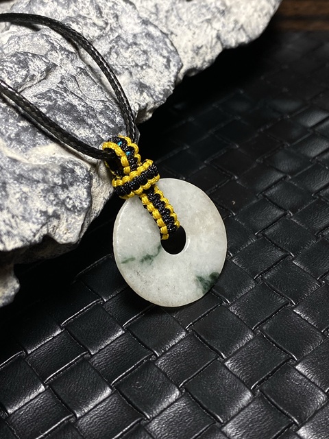 古玩玉器(一口價放漏)清代天然翡翠“平安扣”拍賣,當前價格800元