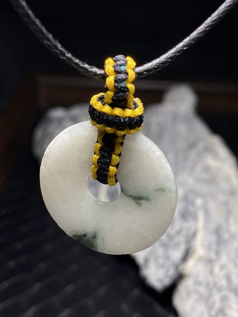 古玩玉器(一口價放漏)清代天然翡翠“平安扣”拍賣,當前價格800元