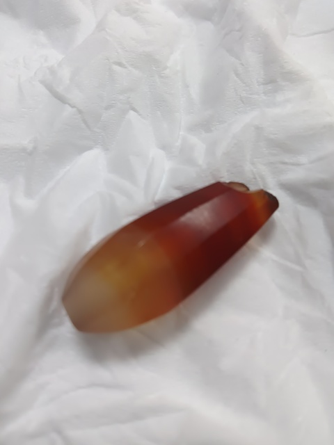 古玩玉器瑪瑙棱珠真品鑒賞圖
