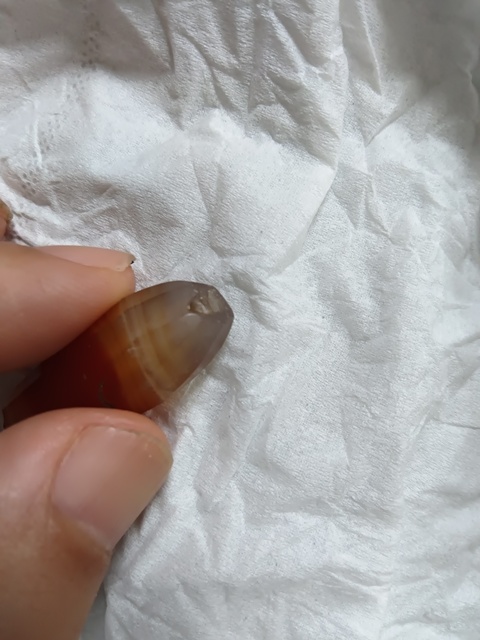 古玩玉器瑪瑙棱珠真品鑒賞圖