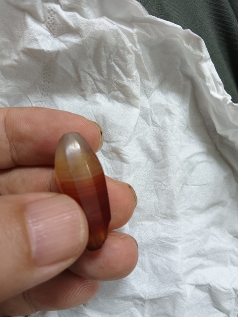 古玩玉器瑪瑙棱珠真品鑒賞圖
