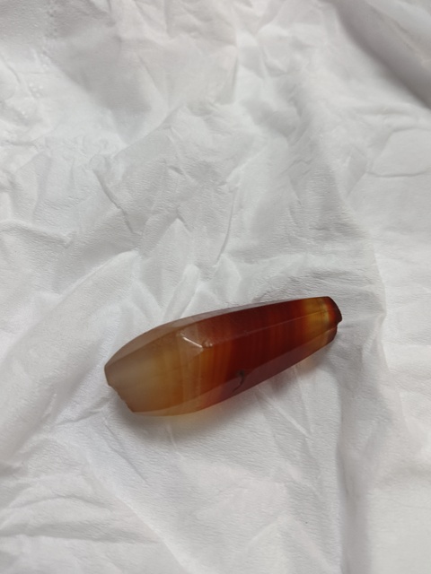 古玩玉器瑪瑙棱珠真品鑒賞圖