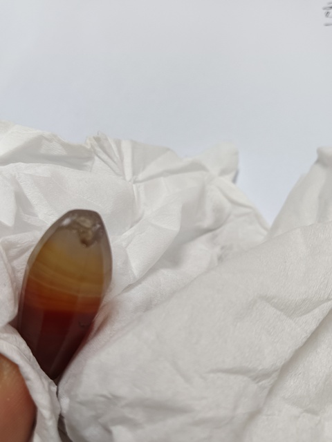 古玩玉器瑪瑙棱珠真品鑒賞圖