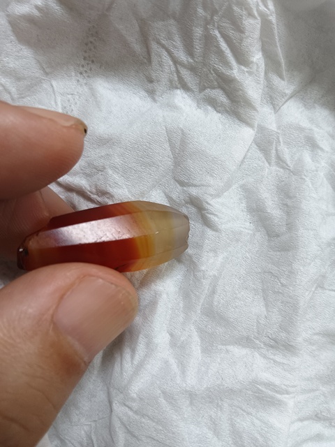 古玩玉器瑪瑙棱珠真品鑒賞圖