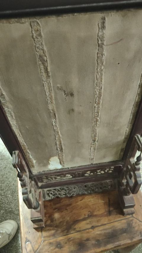 古玩陶瓷粉彩瓷板真品鑒賞圖