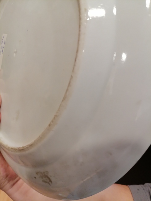 古玩陶瓷青花山水盤真品鑒賞圖