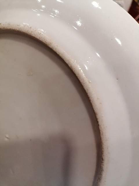 古玩陶瓷青花山水盤真品鑒賞圖