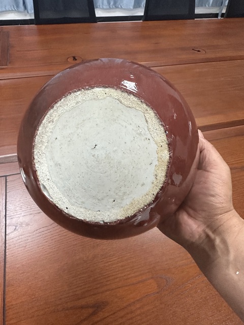 古玩陶瓷紅釉香爐真品鑒賞圖