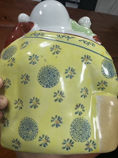 古玩陶瓷五子鬧佛塑像真品鑒賞圖