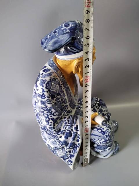 古玩陶瓷青花造像真品鑒賞圖