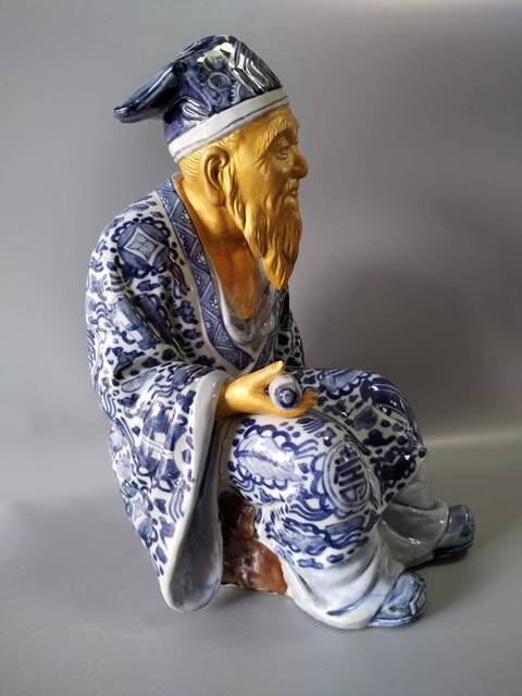 古玩陶瓷青花造像真品鑒賞圖