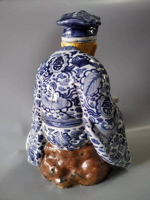 古玩陶瓷青花造像真品鑒賞圖