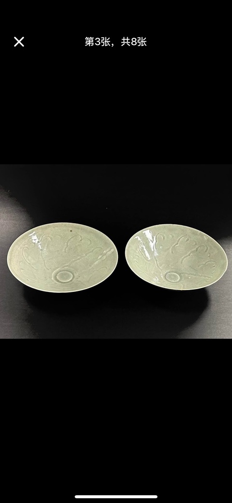 古玩陶瓷影青刻花碗真品鑒賞圖