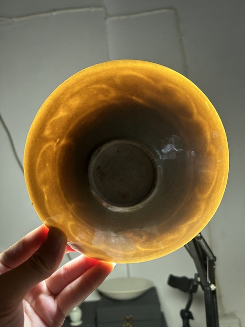 古玩陶瓷宋代影青云花紋盞真品鑒賞圖