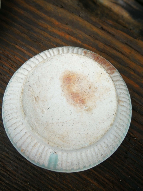 古玩陶瓷云市窯粉盒真品鑒賞圖
