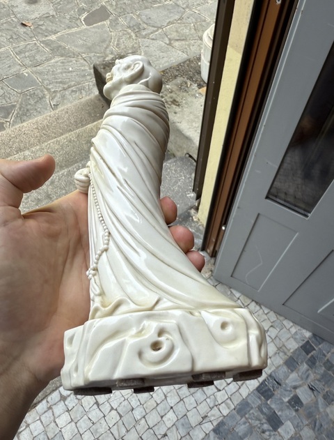 古玩陶瓷德化羅漢立像真品鑒賞圖