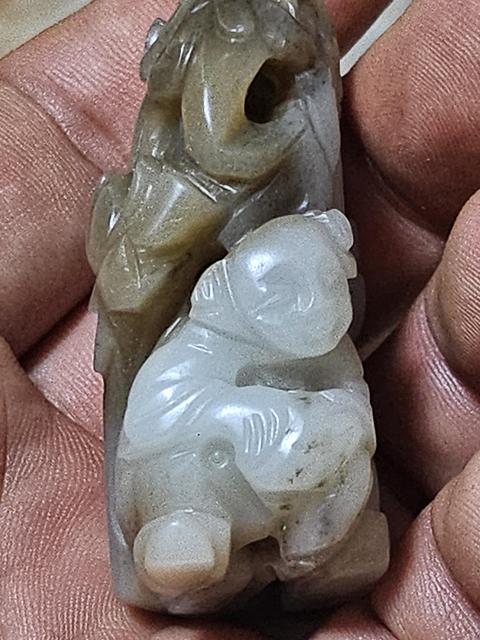 古玩雜項人物把件真品鑒賞圖