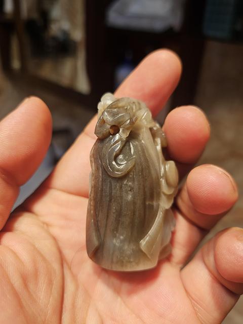 古玩雜項人物把件真品鑒賞圖