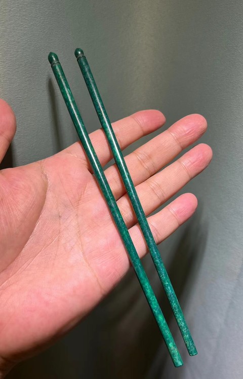 古玩雜項虬角筷子真品鑒賞圖