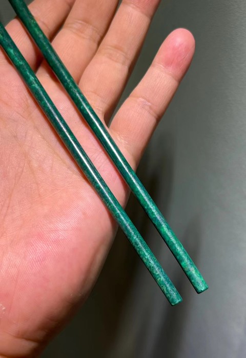 古玩雜項虬角筷子真品鑒賞圖