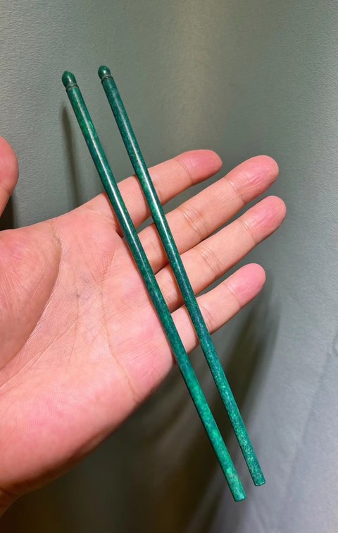 古玩雜項虬角筷子真品鑒賞圖