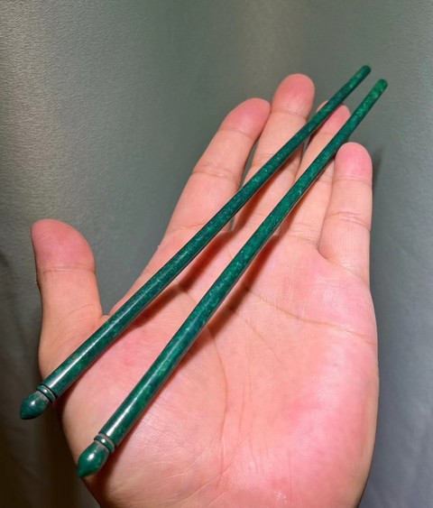 古玩雜項虬角筷子真品鑒賞圖
