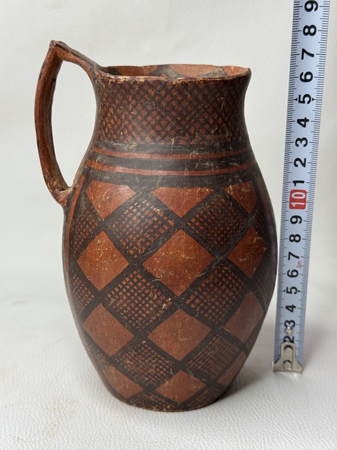 古玩陶瓷馬廠·紅陶衣單耳杯真品鑒賞圖