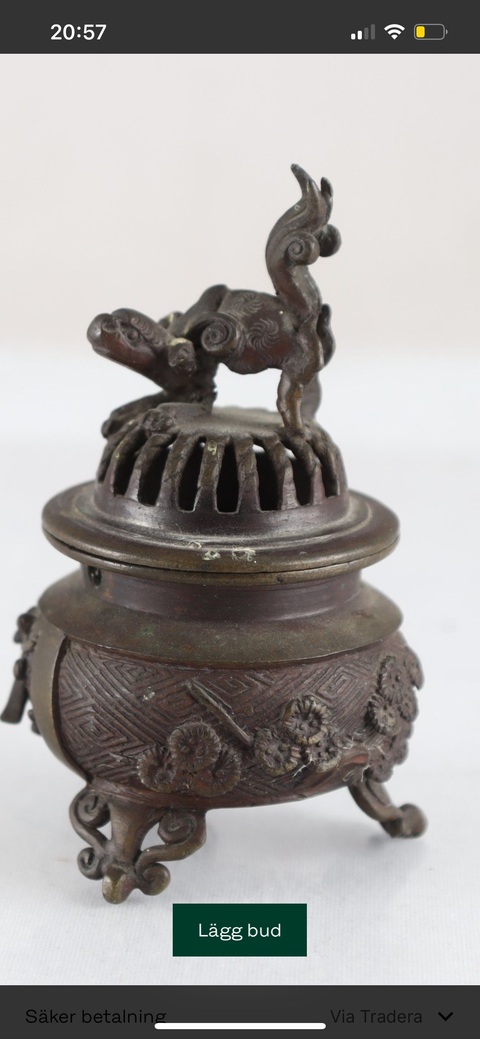 古玩銅器銅熏爐真品鑒賞圖