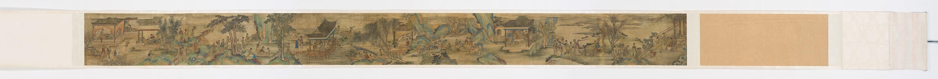 古玩字畫清代仿仇十洲《百美圖》真品鑒賞圖