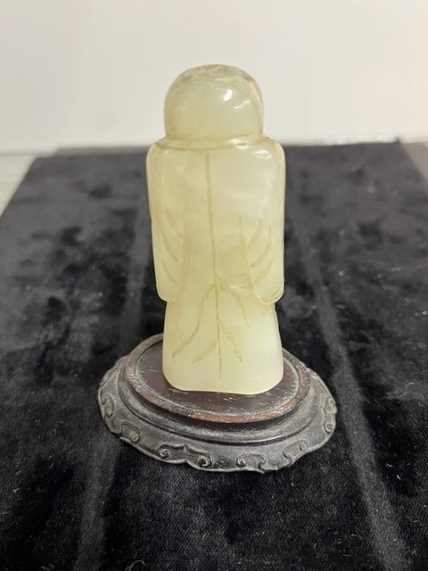 古玩玉器玉羅漢真品鑒賞圖