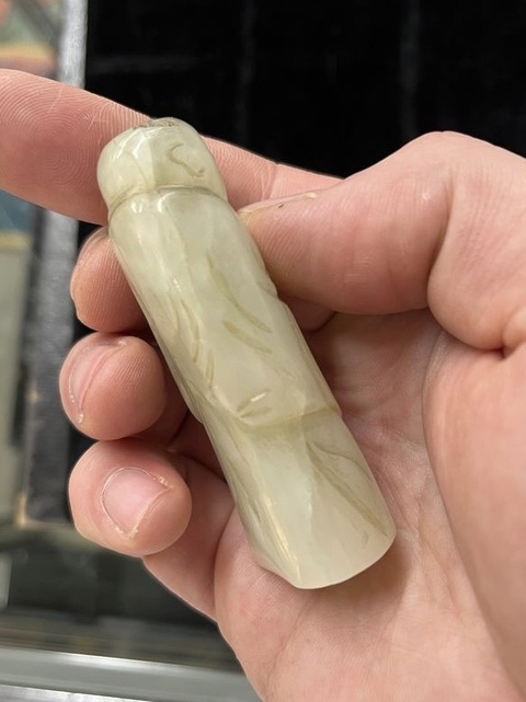古玩玉器玉羅漢真品鑒賞圖